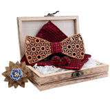 Nœud papillon design creux en bois pour hommes – | lasanderss.store