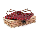 Nœud papillon en bois naturel et carré à poches – | lasanderss.store