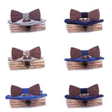 Nœud papillon en bois rayé,boutons de manchette – Noeud papillon | lasanderss.store