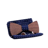 Nœud papillon en bois rayé,boutons de manchette – Noeud papillon | lasanderss.store