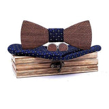 Nœud papillon en bois rayé,boutons de manchette – Noeud papillon | lasanderss.store