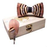 Nœud papillon plume – coffret cravate | lasanderss.store