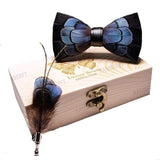 Nœud papillon plume – coffret cravate | lasanderss.store