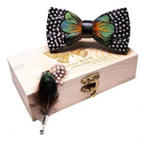 Nœud papillon plume – coffret cravate | lasanderss.store