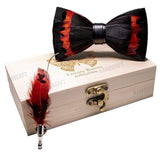 Nœud papillon plume – coffret cravate | lasanderss.store