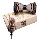 Nœud papillon plume – coffret cravate | lasanderss.store