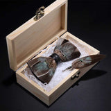 Nœud Papillon Plumes Fait Main - Boîte Bois Luxe Artisanal – Nœuds Papillon | lasanderss.store