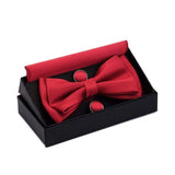 Nœud papillon poche boutons de manchette carrés – Noeud papillon | lasanderss.store