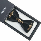 Nœud papillon velours luxe en métal doré pour hommes – | lasanderss.store