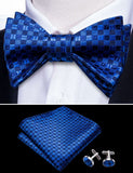 nœuds papillon bleu pour hommes, boutons de manchette broche – | lasanderss.store