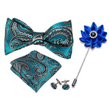 nœuds papillon bleu pour hommes, boutons de manchette broche – | lasanderss.store