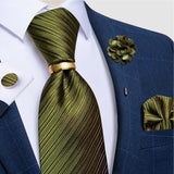 Un ensemble de Cravate en Soie Pour Homme – Accessoires | lasanderss.store